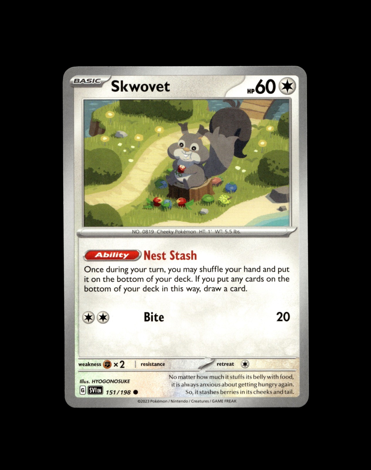 Skwovet Common SV01: Scarlet & Violet Base Set 151/198 NM