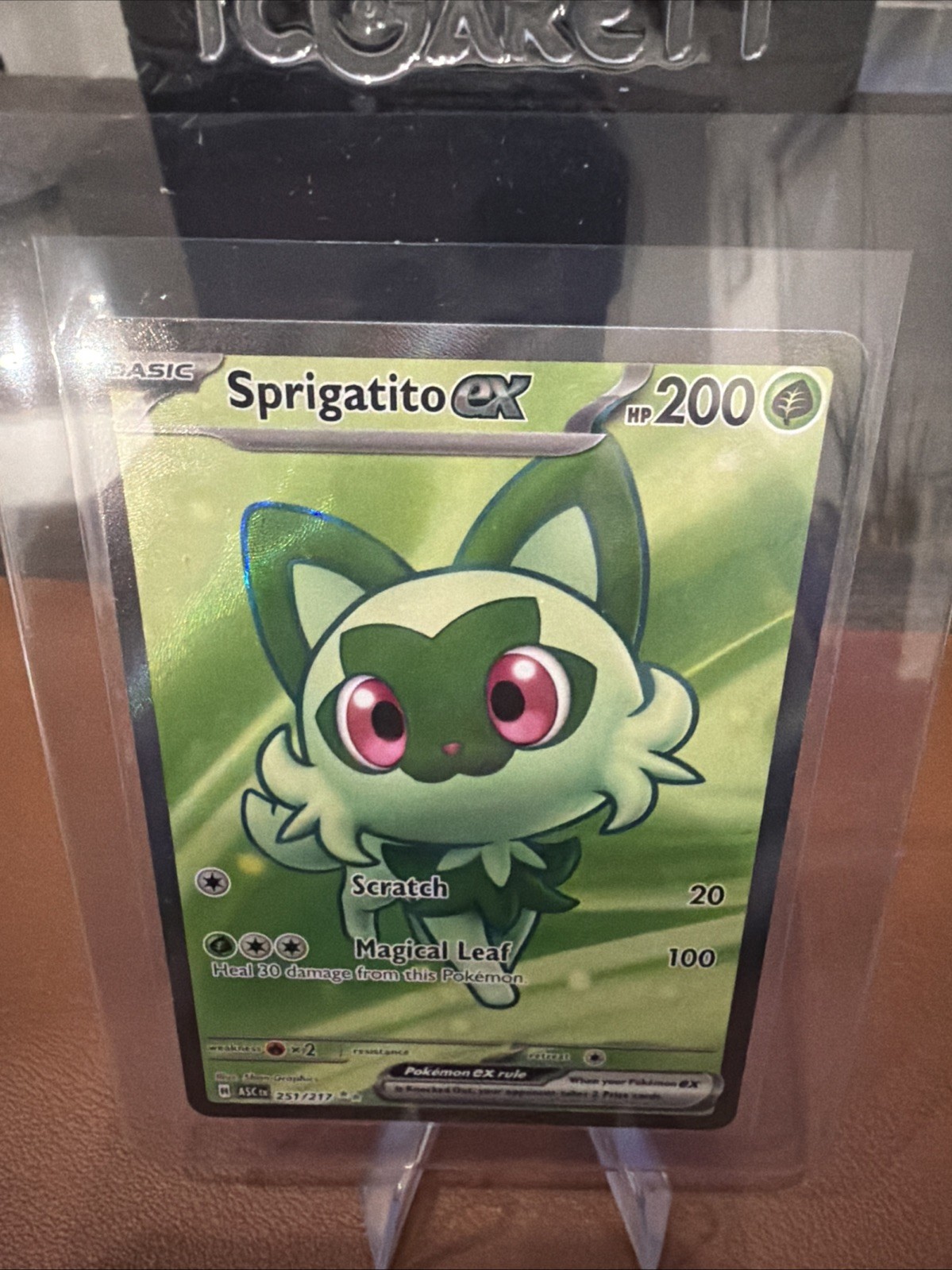 FREE SHIPPING Pokémon Sprigatito ex Full Art Holo EX Scarlet & Violet 251/217