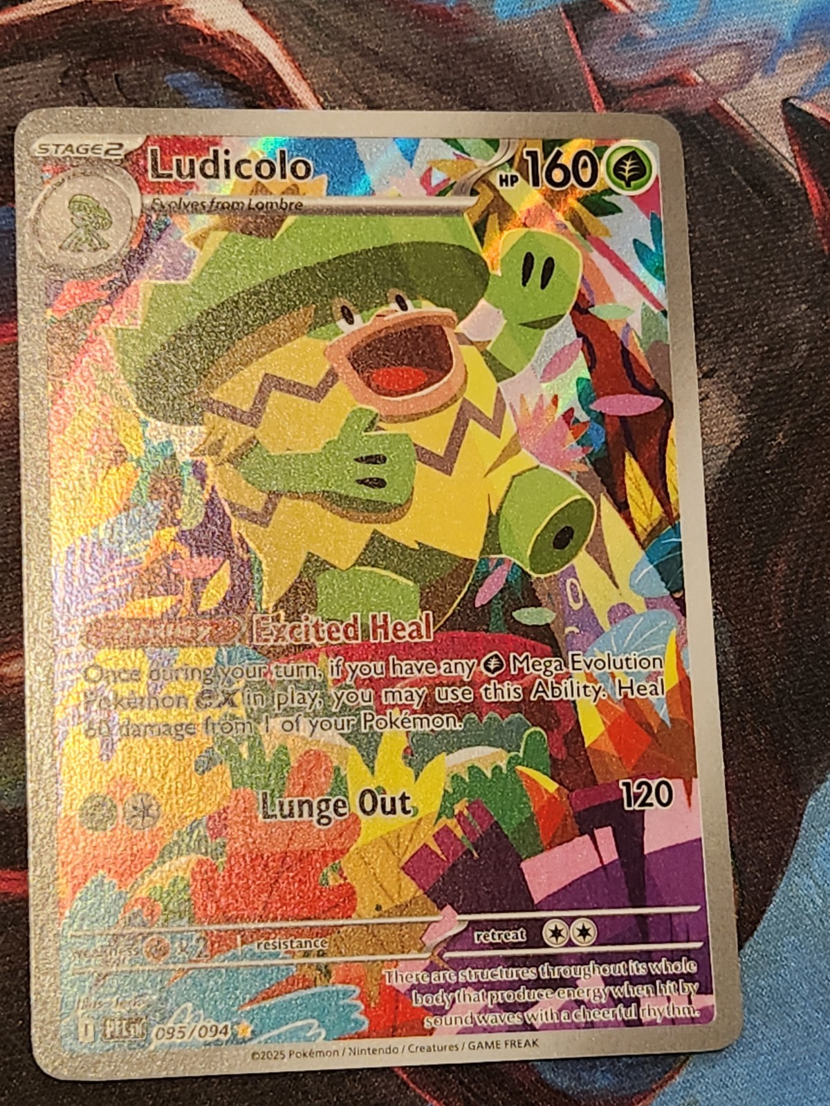 Ludicolo 095/094 Illustration Rare Phantasmal Flames Pokemon Holo Near Mint