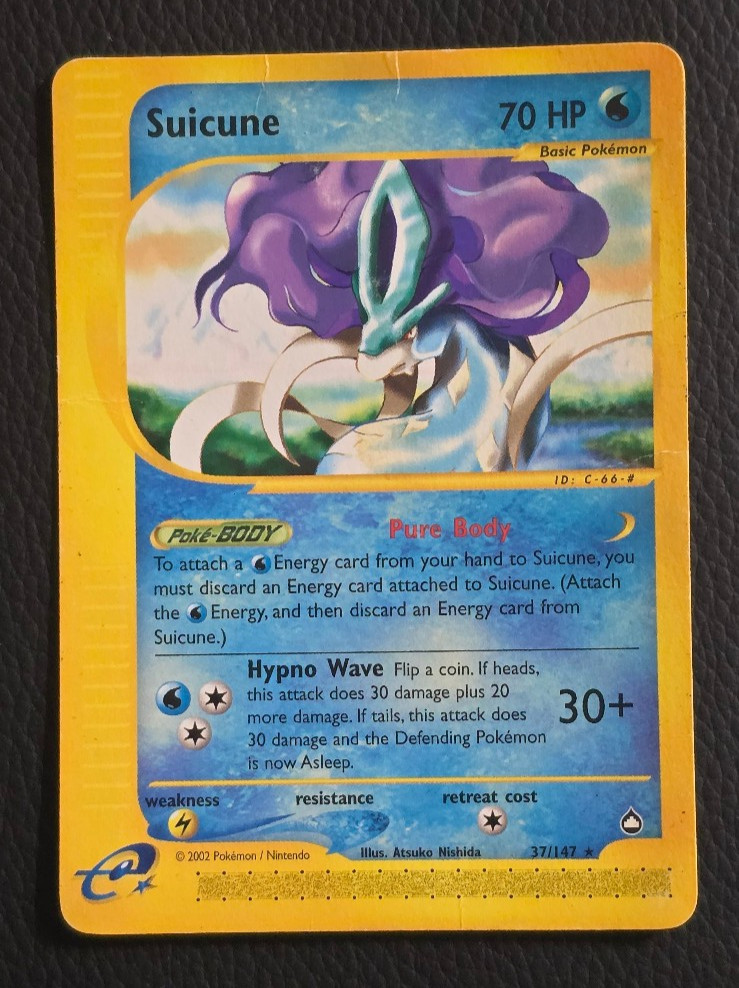 Suicune 037/147 Aquapolis Regular Damaged (DMG)