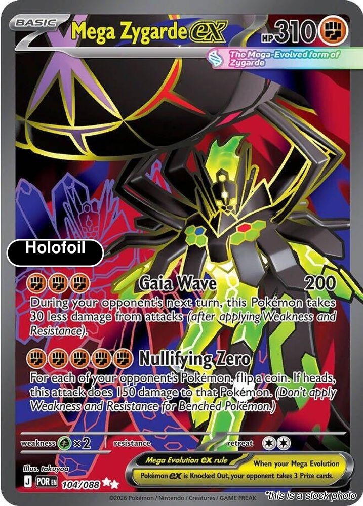 Mega Zygarde ex – 104/088 [POR – 104/088]