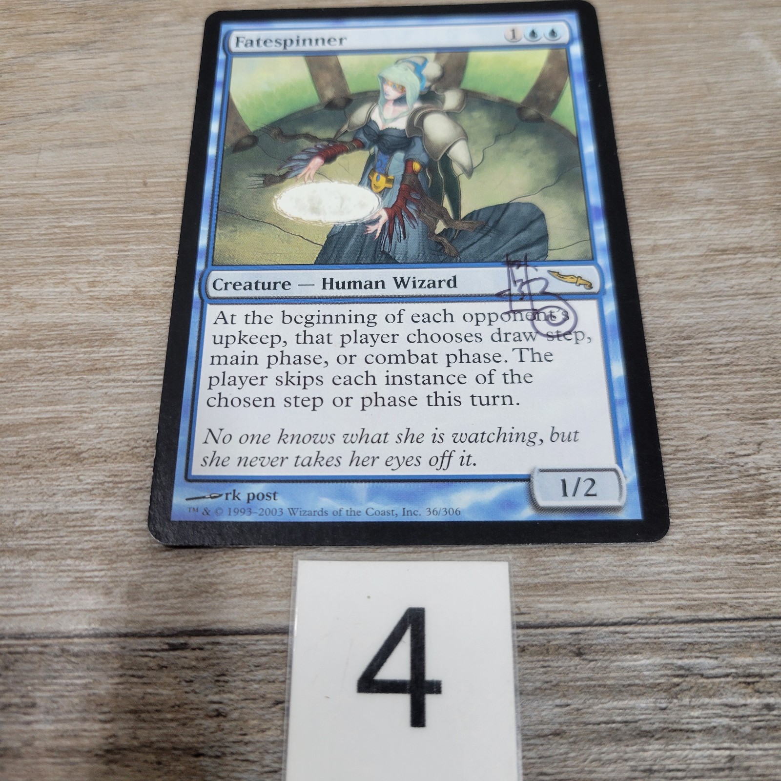 Mirrodin MTG Fatespinner Magic Signed RK Post Sigbature