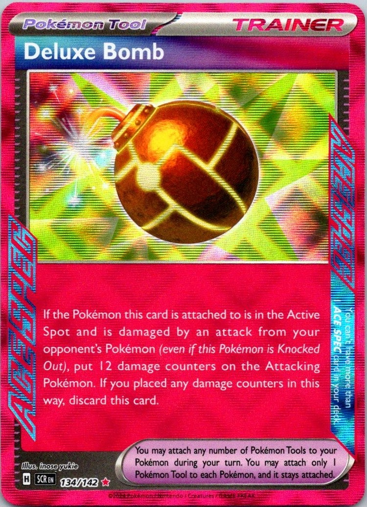 Deluxe Bomb Holo ACE SPEC Rare SV07: Stellar Crown 134/142 NM