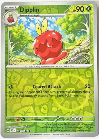 Pokemon – Dipplin – 013/142 – Reverse Holo – Stellar Crown – NM/M