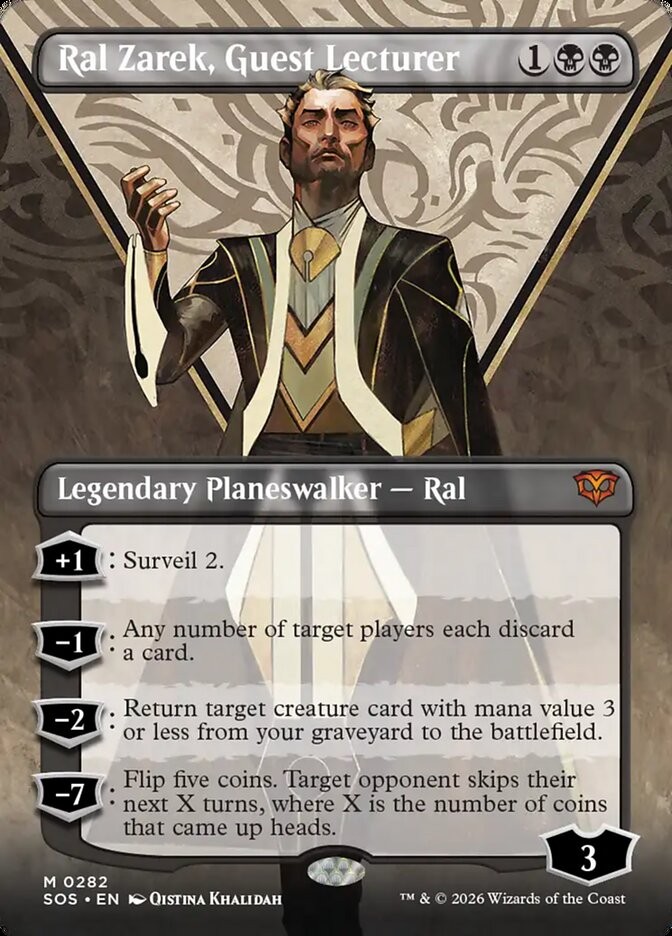 MTG Ral Zarek, Guest Lecturer (282/444) Secrets of Strixhaven LP