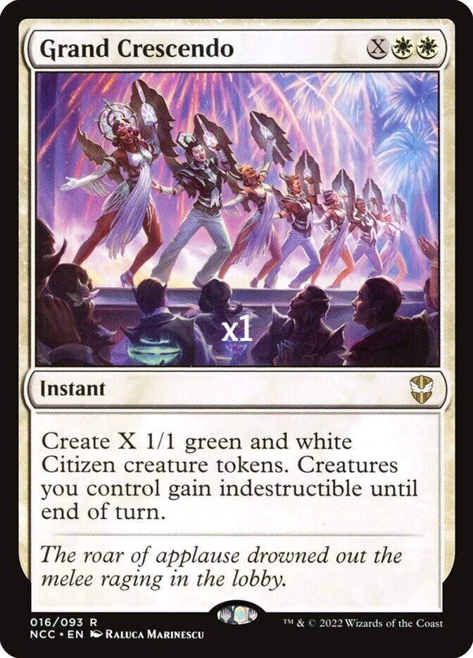 MTG Commander: Streets of New Capenna NCC Grand Crescendo MINT
