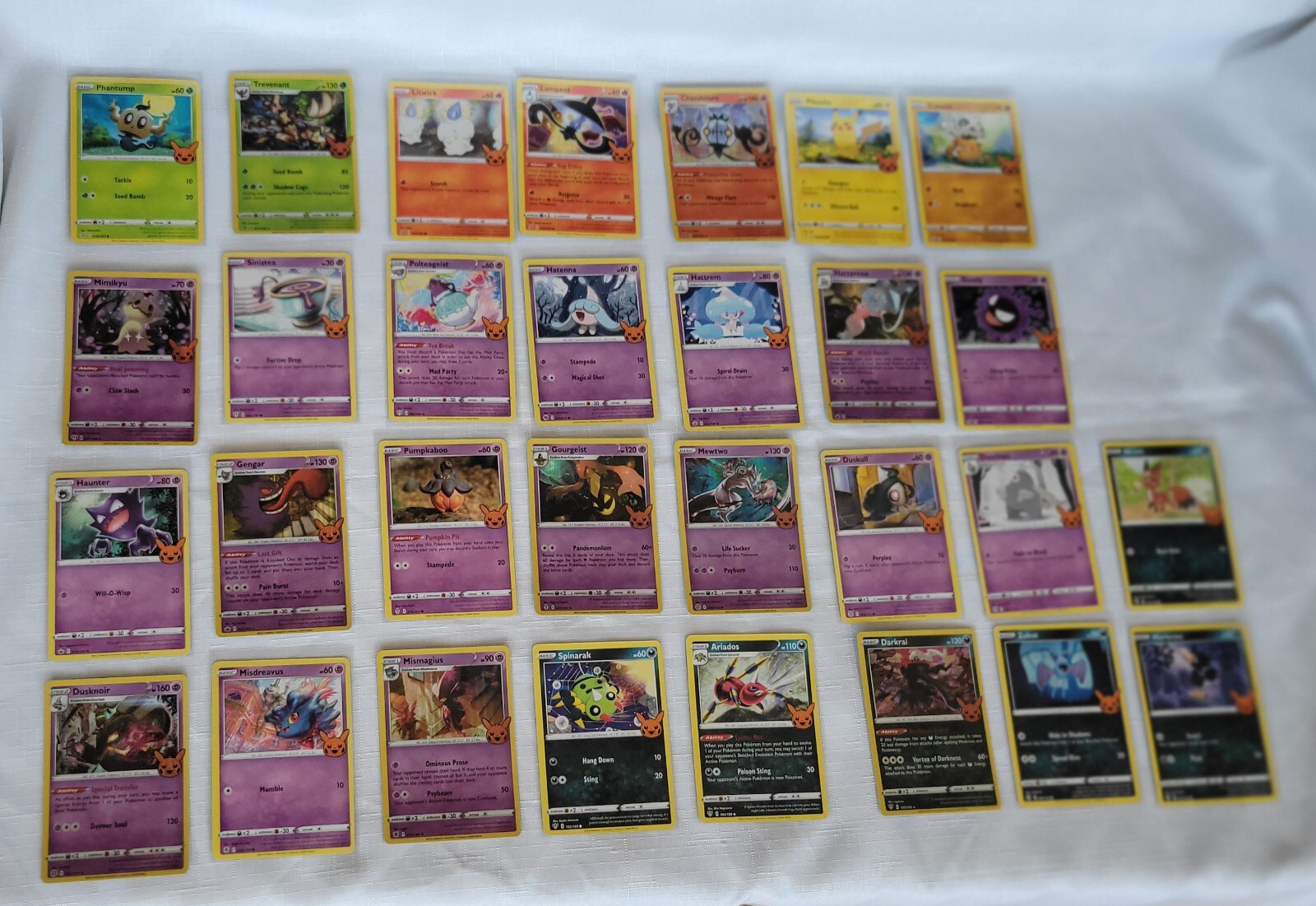 🔥 Pokemon TCG 🔥 Trick or Trade Halloween Stamp Cards 🔥 Complete Mast Set ✈️🚀