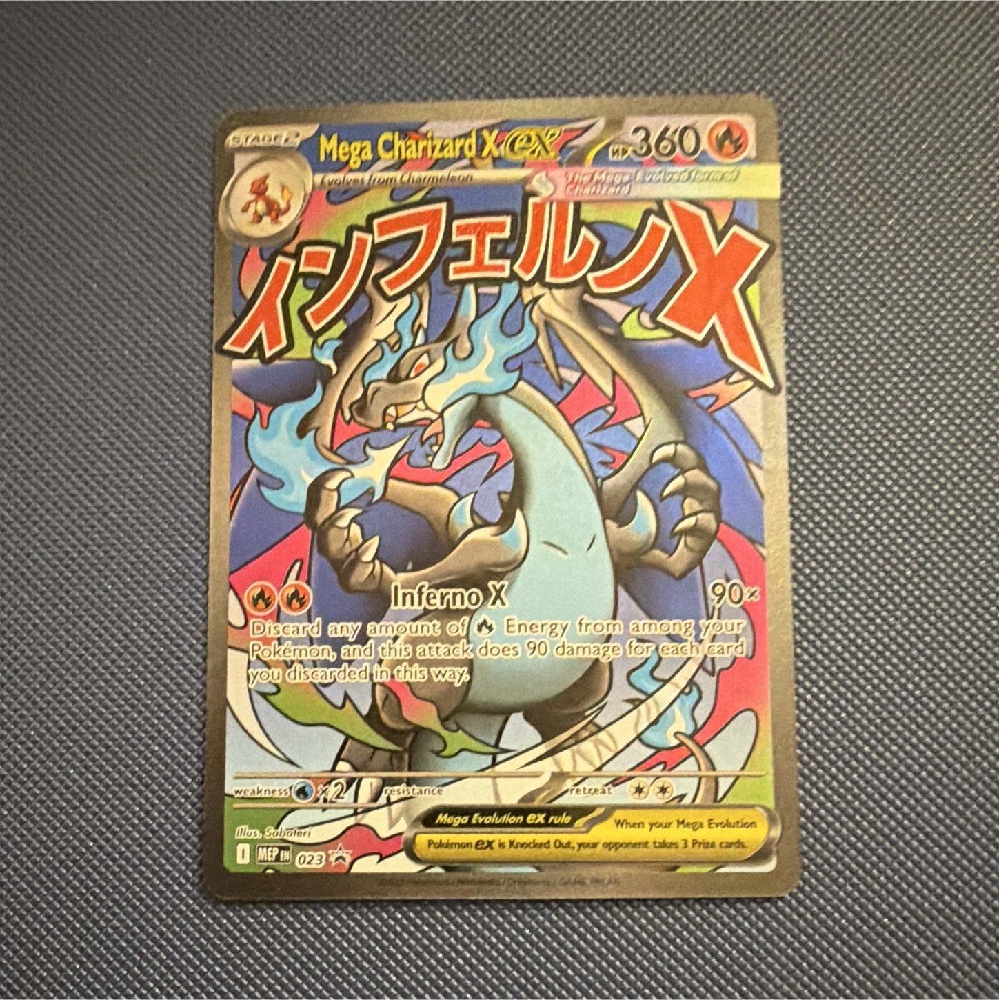 Mega Charizard X EX Promo Holo 023 Me: Mega Evolution Promo English Pokémon TCG