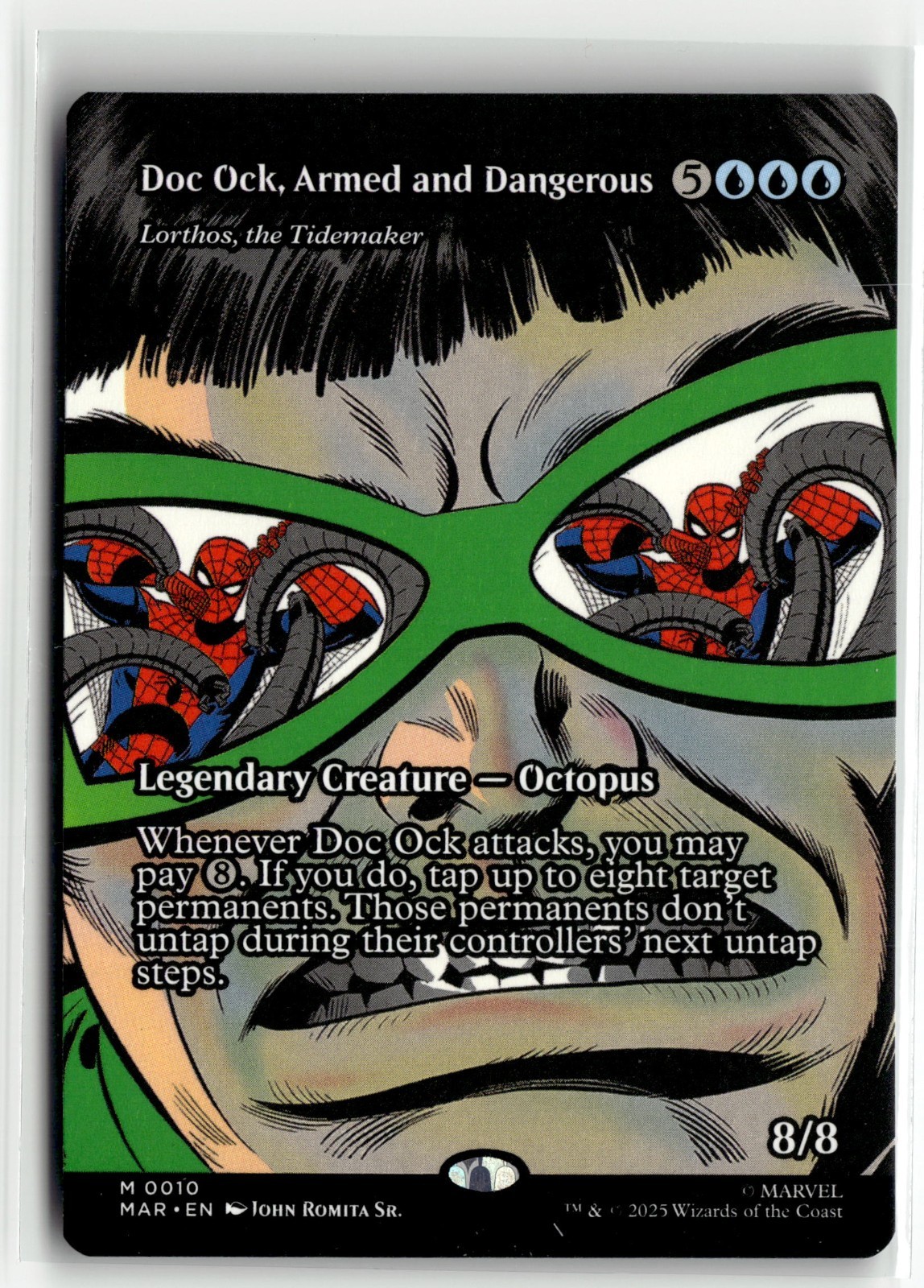 Doc Ock Armed And Dangerous 0010 Borderless Spider Man MTG Magic Card NM