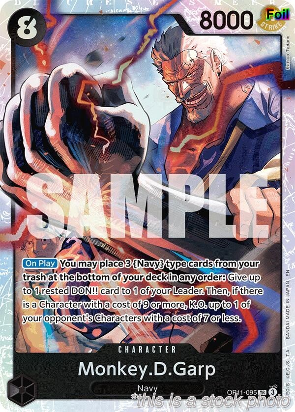 Monkey.D.Garp [OP11 – OP11-095]FoilNMOne Piece Card Game
