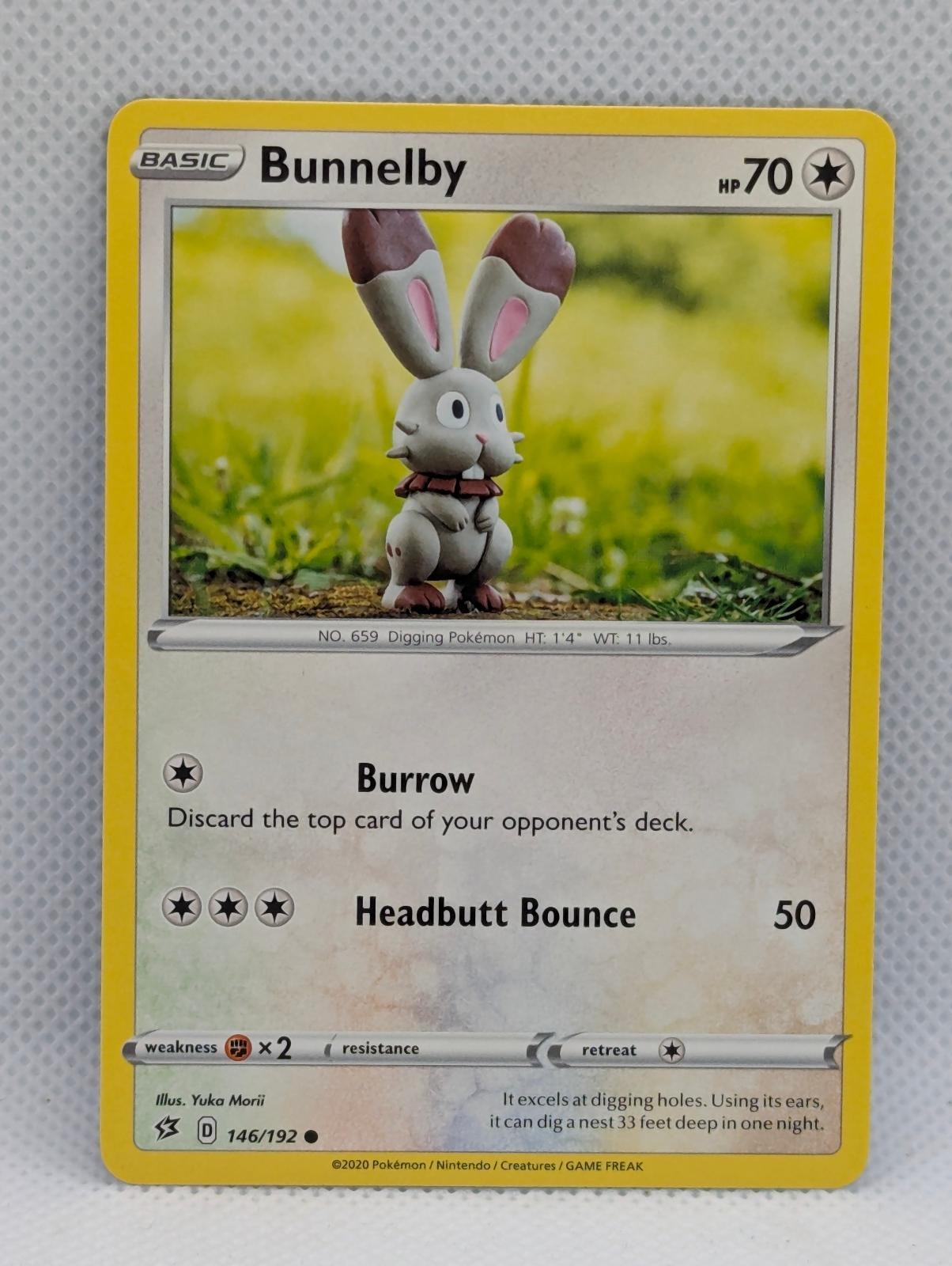 BUNNELBY 146/192 C REBEL CLASH POKEMON NEAR MINT BUNNELBY
