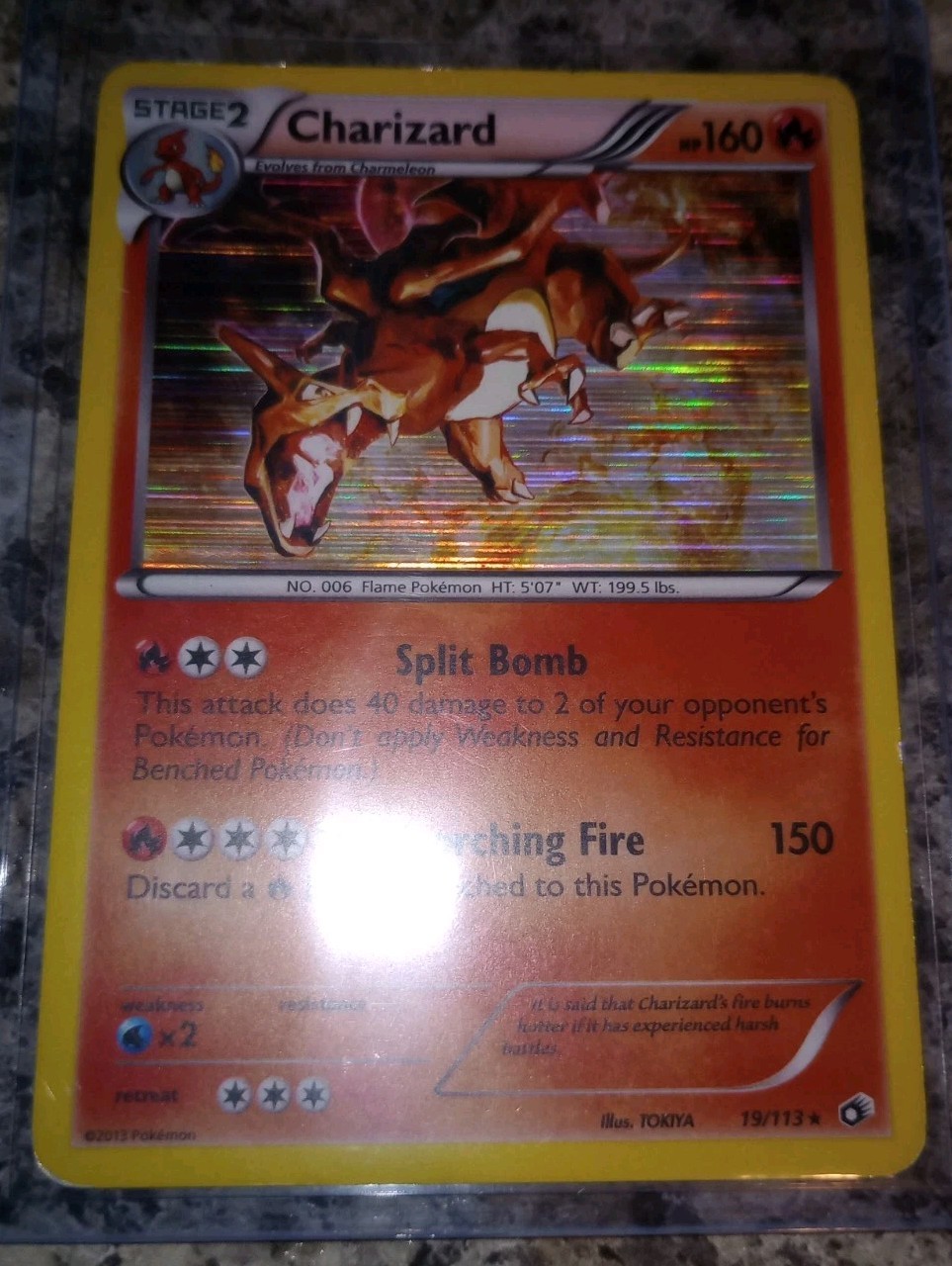 Charizard Pokemon B&W Legendary Treasures 19/113 Holo Rare LP TOKIYA