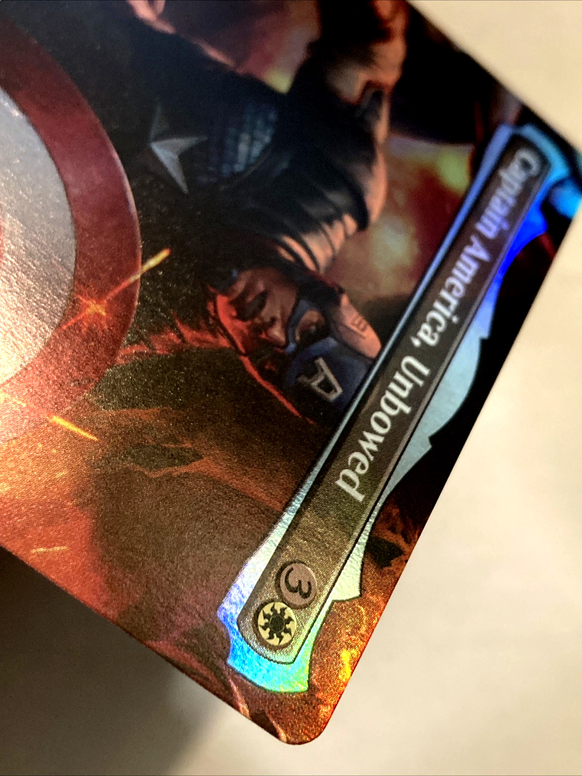 MTG Captain America, Unbowed (Borderless Foil) Marvel Super Heroes 505 MSC NM