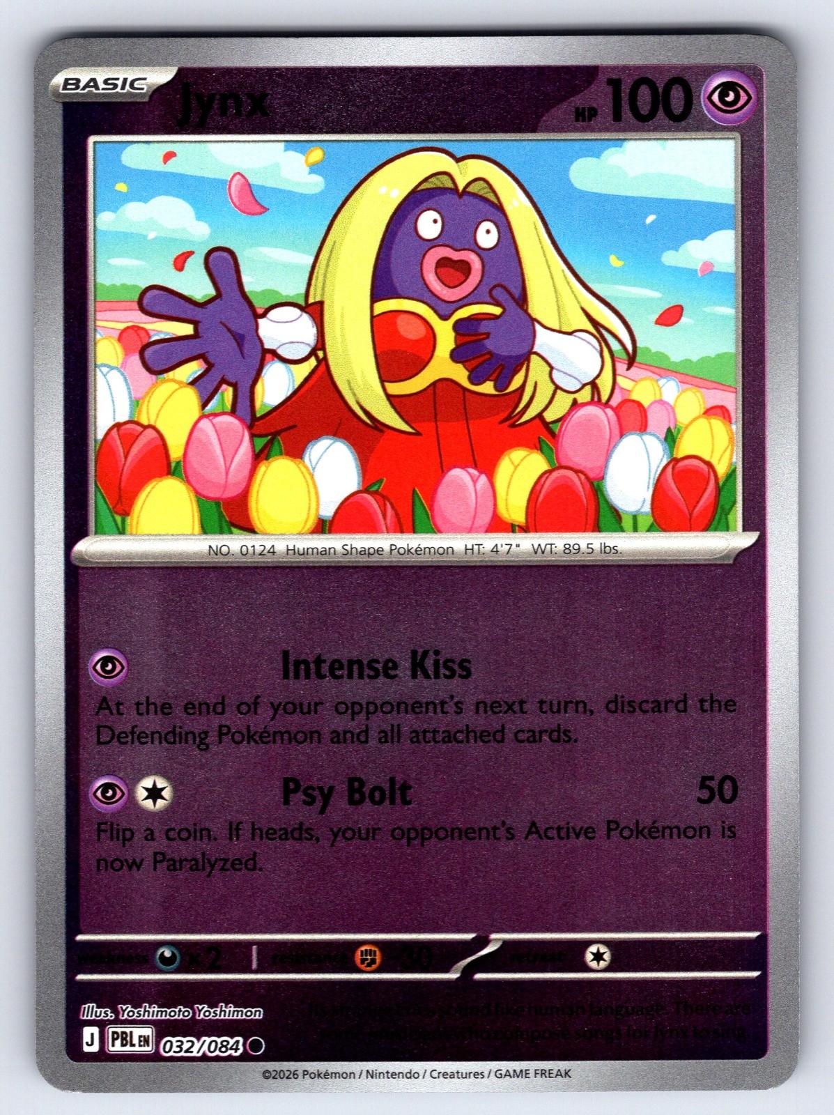 Jynx 032/084 ME05 Reverse Holo Common Pokemon TCG Yoshimoto Yoshimon NM