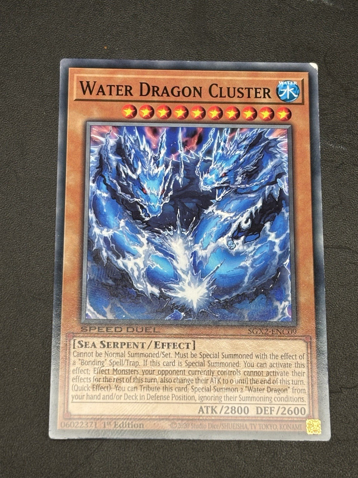 Water Dragon Cluster Speed Duel GX: Midterm Paradox 1st Edition SGX2-ENC09