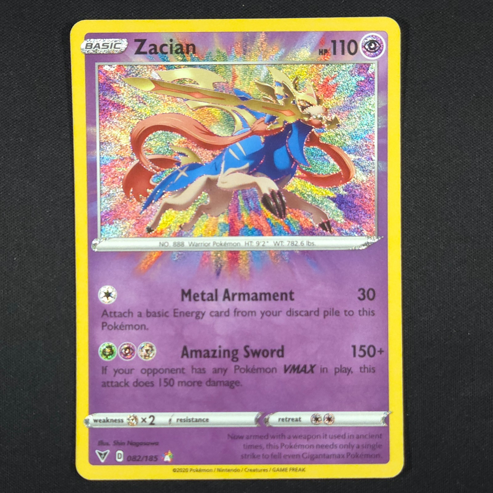 Zacian 82/185 – Vivid Voltage – Pokemon Card