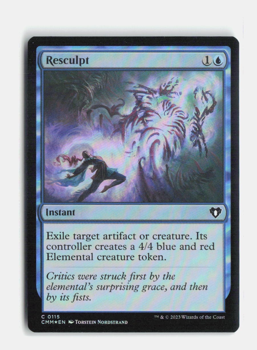 Resculpt 115 Foil Commander Masters MTG NM
