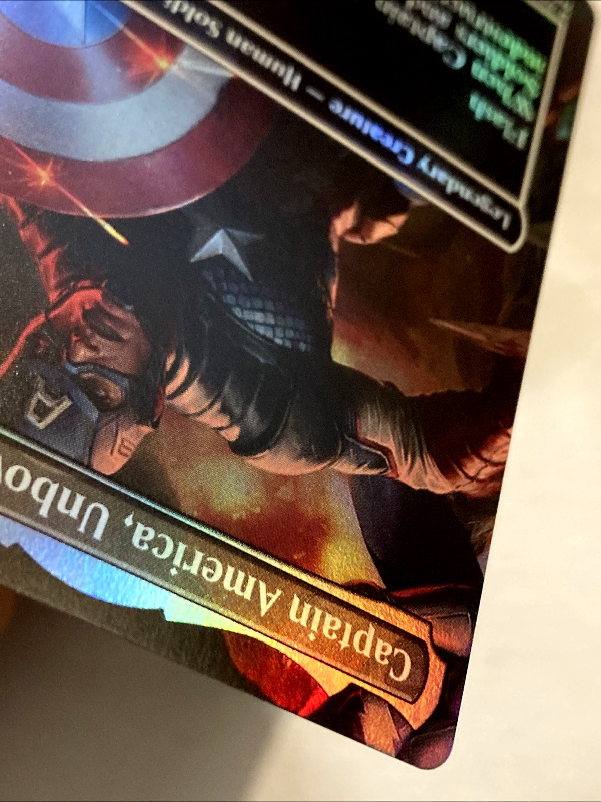 MTG Captain America, Unbowed (Borderless Foil) Marvel Super Heroes 505 MSC NM