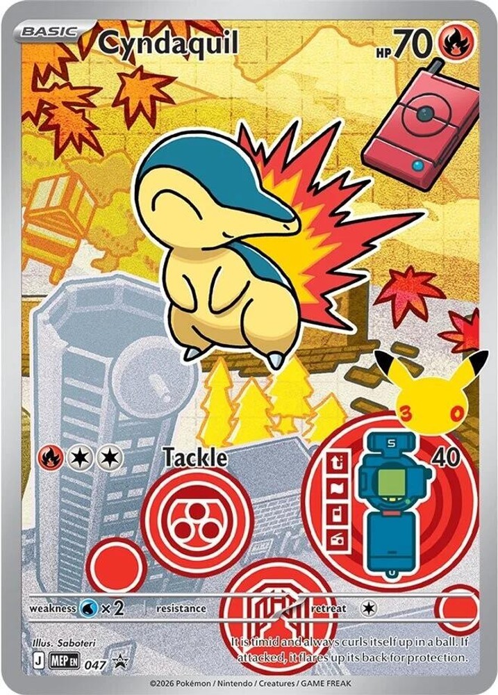 Pokemon Cyndaquil 047 ME: Mega Evolution Promo Promo NM EN