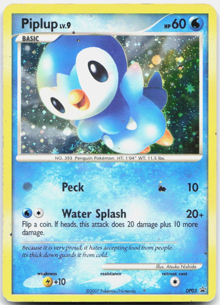 Pokemon TCG Piplup – DP03 Diamond and Pearl Promos 2007 HP
