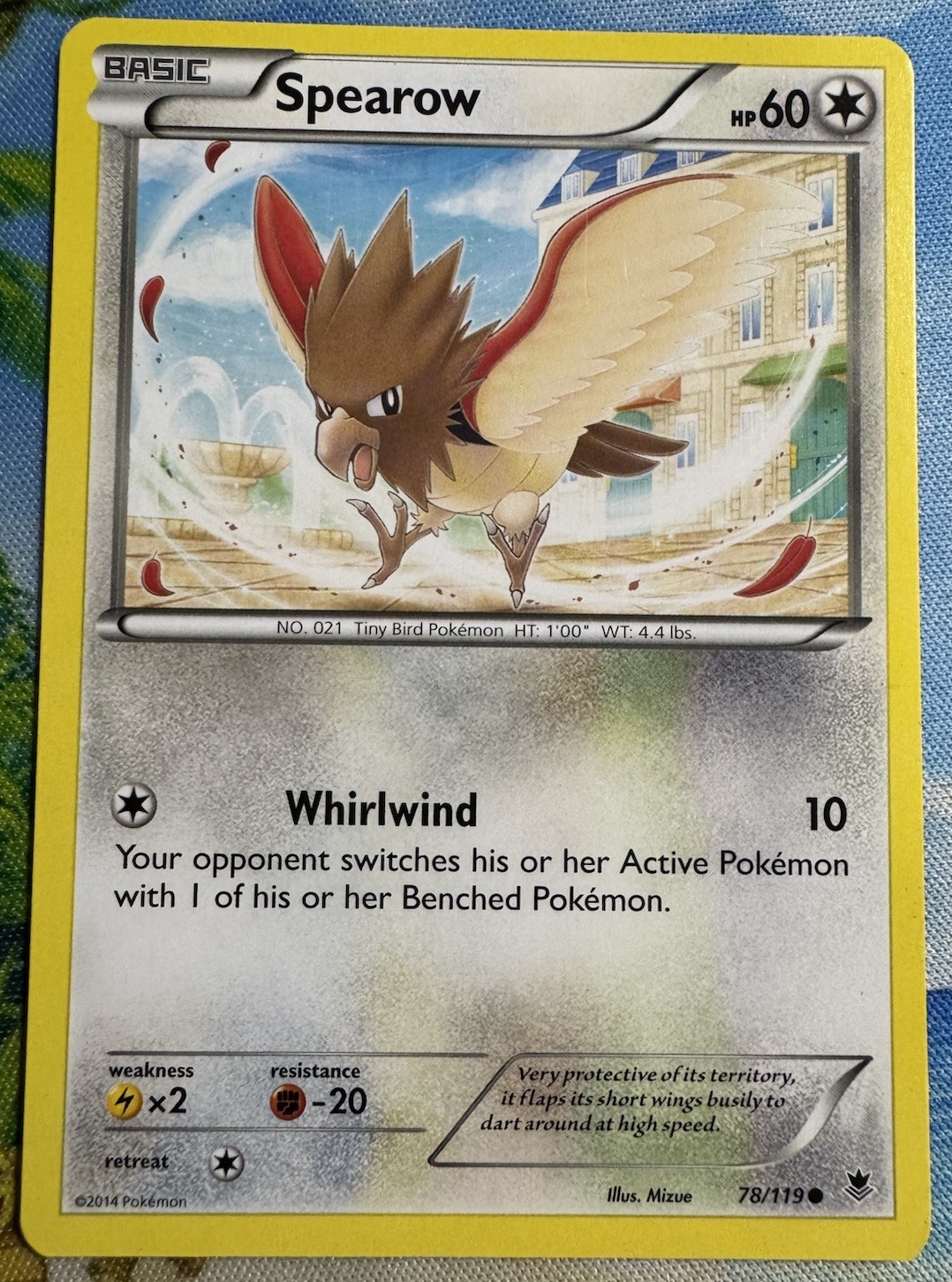 Spearow 78/119 Common XY – Phantom Forces LP Normal Pokemon Card