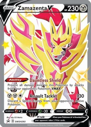 Pokemon Sword & Shield Promo Full Art Zamazenta V SWSH293 – Near Mint (NM)
