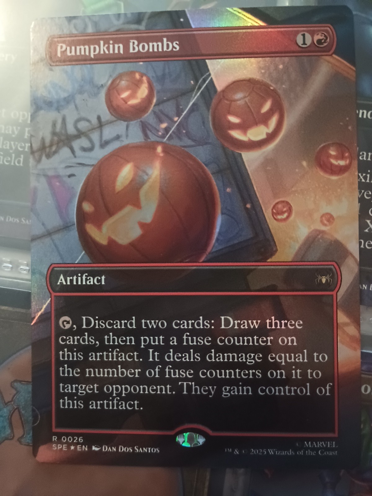 Pumpkin Bombs (Borderless) Marvel’s Spider-Man: Eternal-Legal Foil