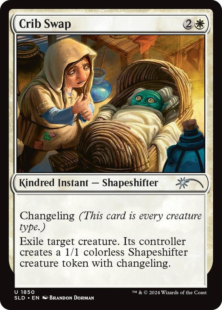 Crib Swap Secret Lair Drop Series Uncommon NM Magic: The Gathering 1850 Normal
