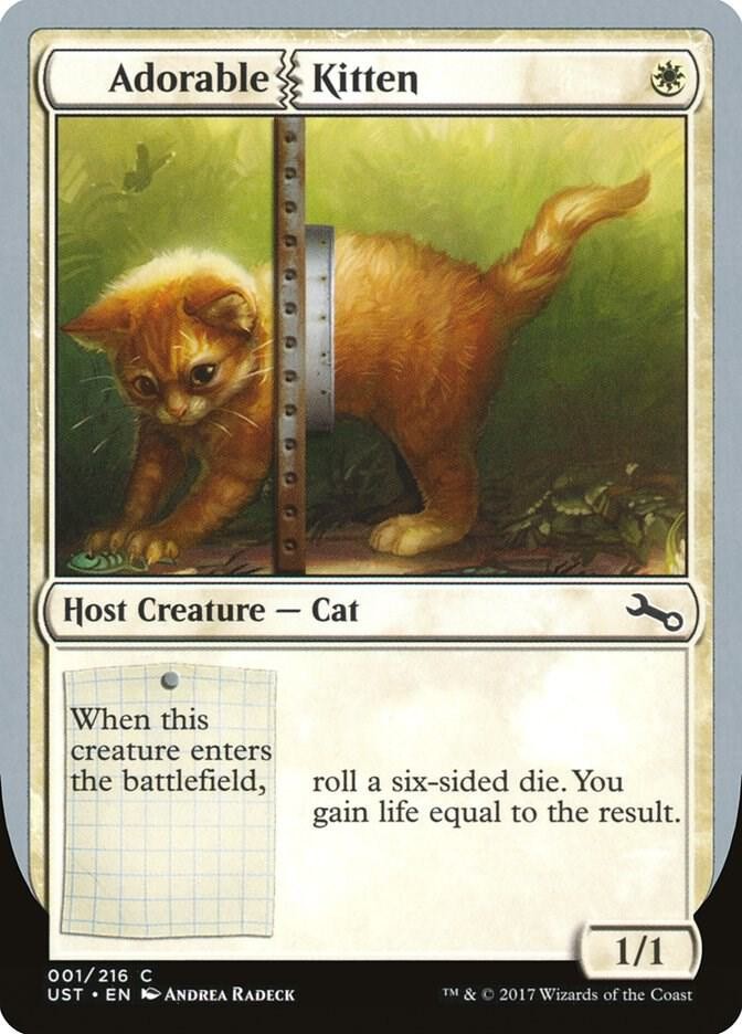 Adorable Kitten 1 C Unstable Magic: The Gathering NM/M