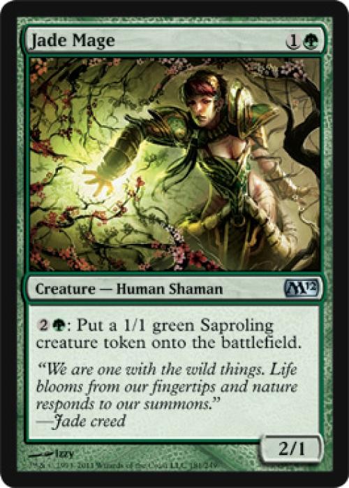 Jade Mage -Foil Light Play MTG Magic 2012 Core Set