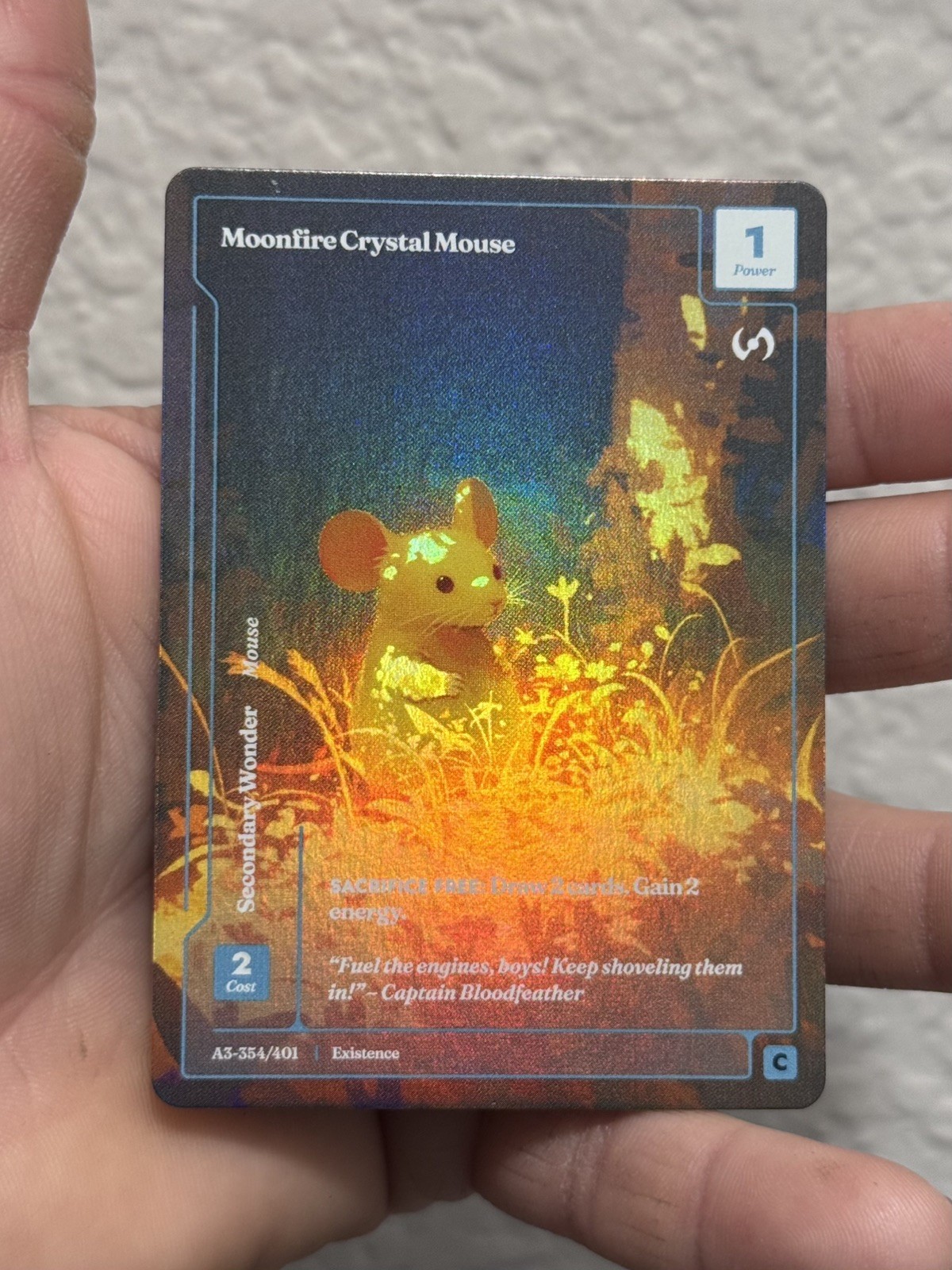 Moonfire Crystal Mouse (A3-354/401) SSP Formless Foil (Wonders of The First) 🔥