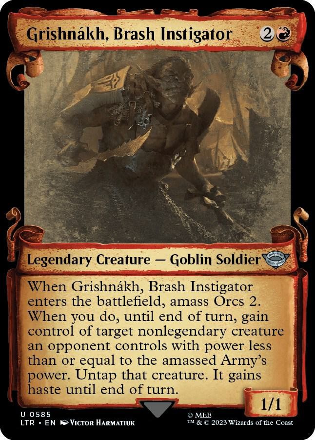 Grishnakh, Brash Instigator foil (Showcase Scrolls) 585 U The Lord of the rings