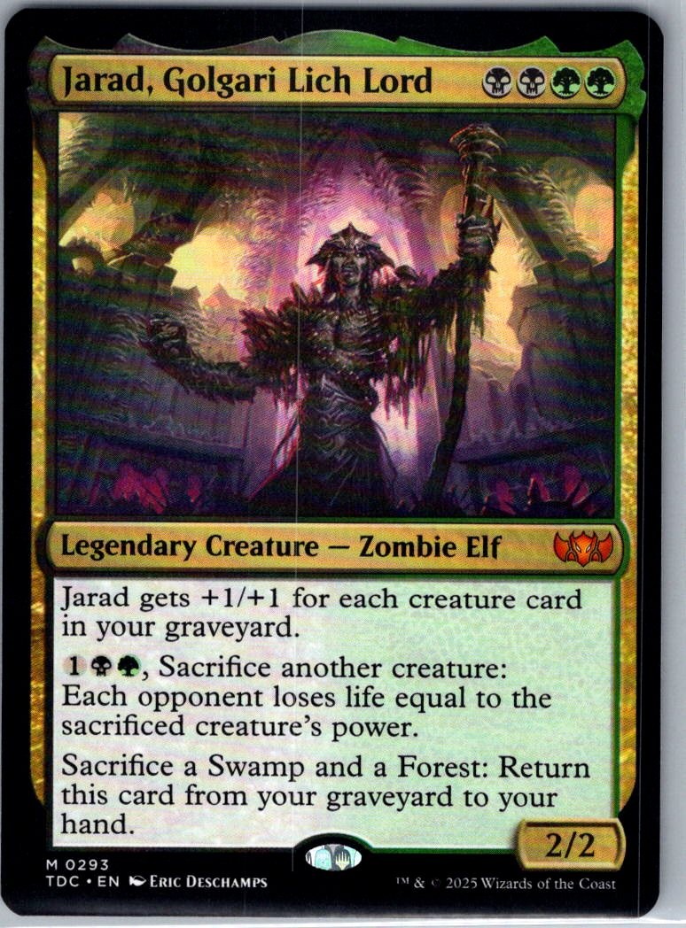 Jarad, Golgari Lich Lord – 293 – Commander: Tarkir: Dragonstorm – Magic MTG