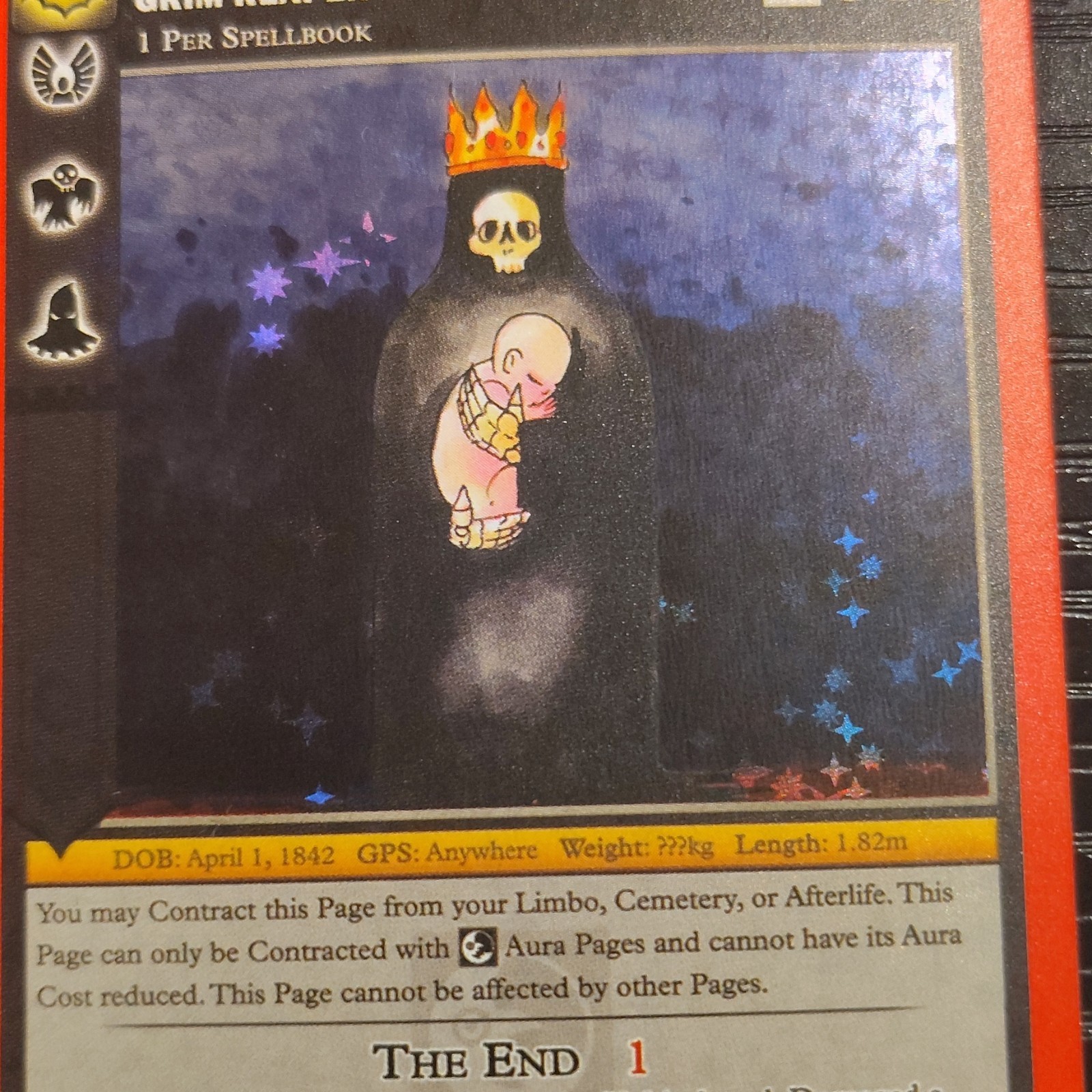 MetaZoo Games Nightfall 1st Ed Grim Reaper 9/100 Holo Rare Cost 1