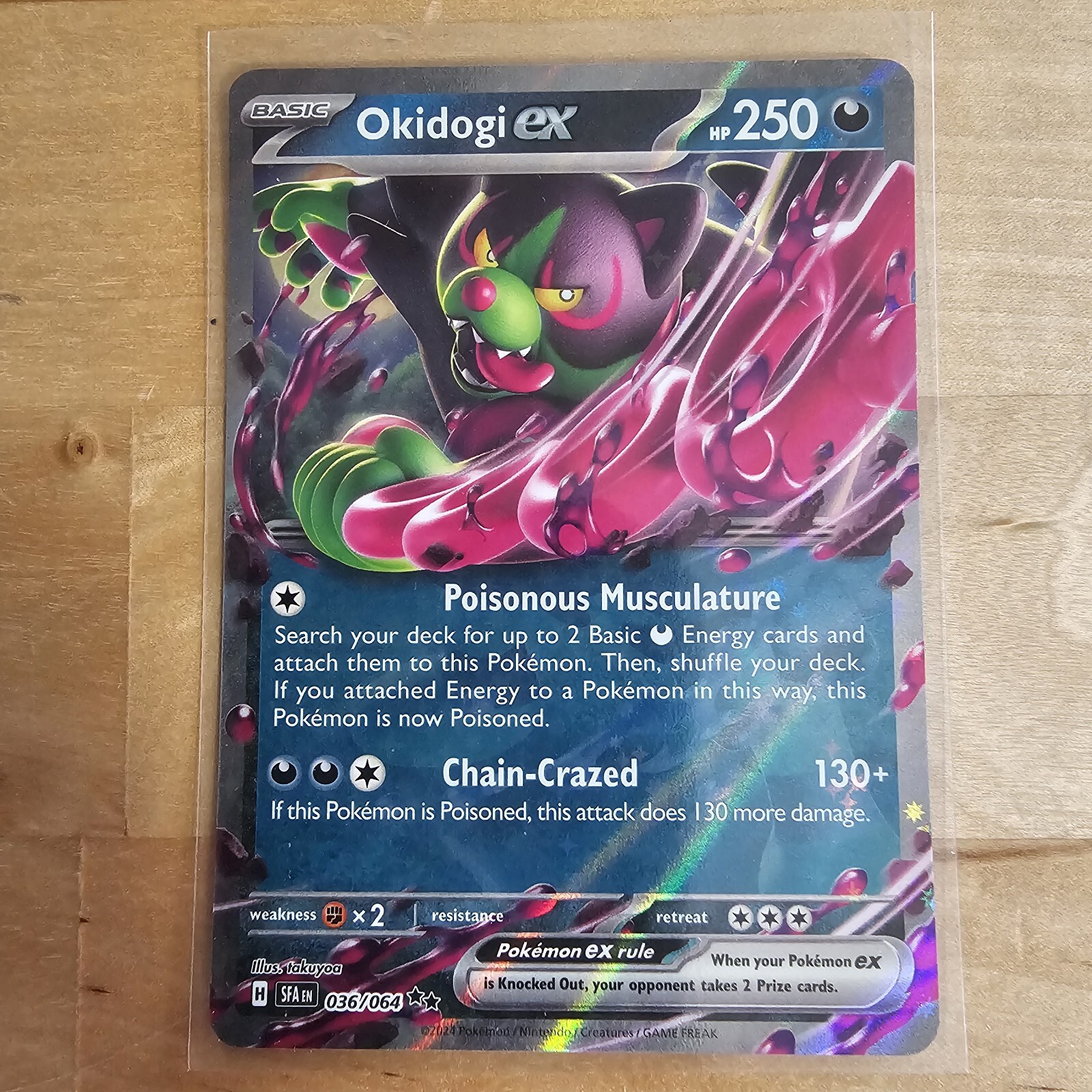 Okidogi ex 036/064 Shrouded Fable Double Rare NM Pokemon Card English