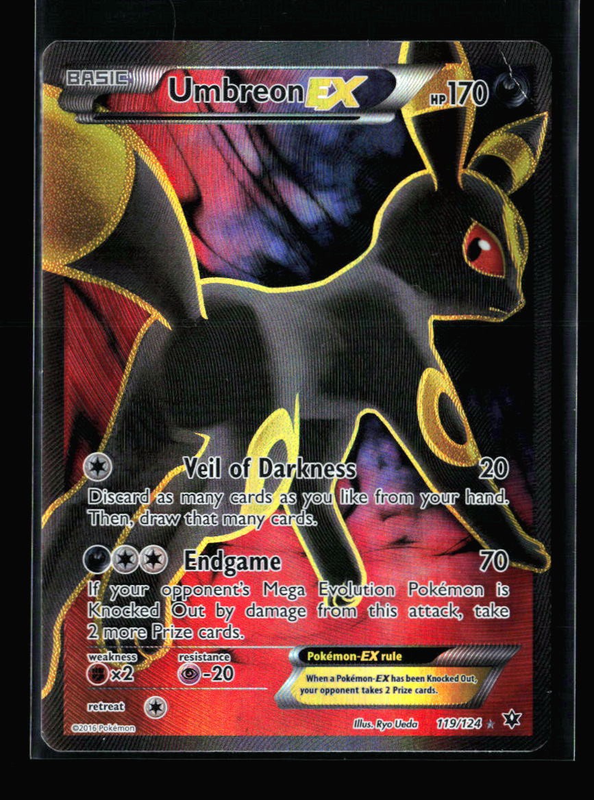 Umbreon EX (Full Art) Holo Ultra Rare XY – Fates Collide 119/124 HP