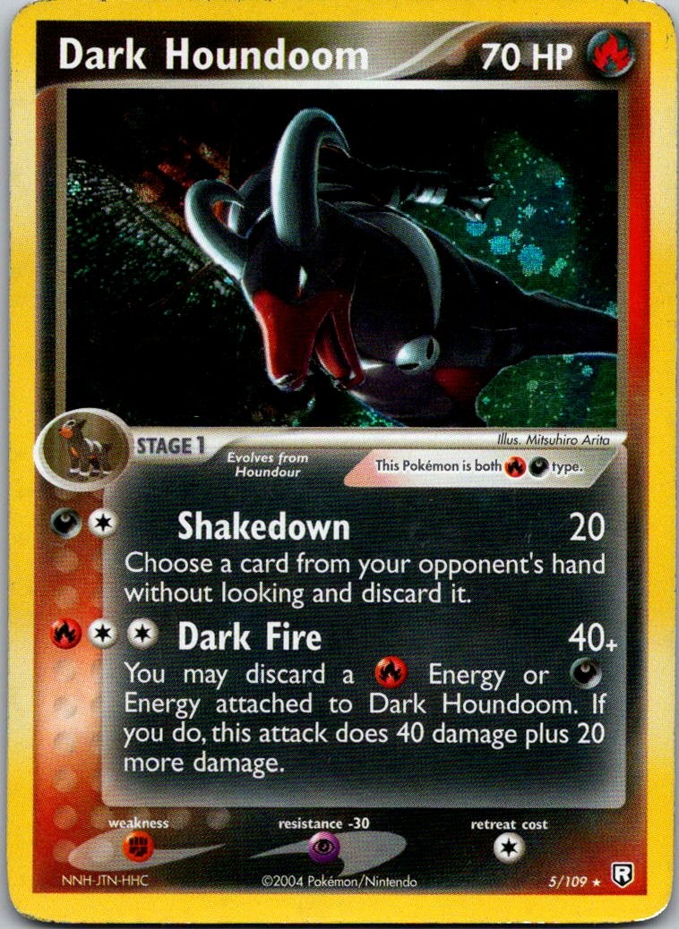 Dark Houndoom – 005/109 Holo Rare Team Rocket Returns 5/109 MP