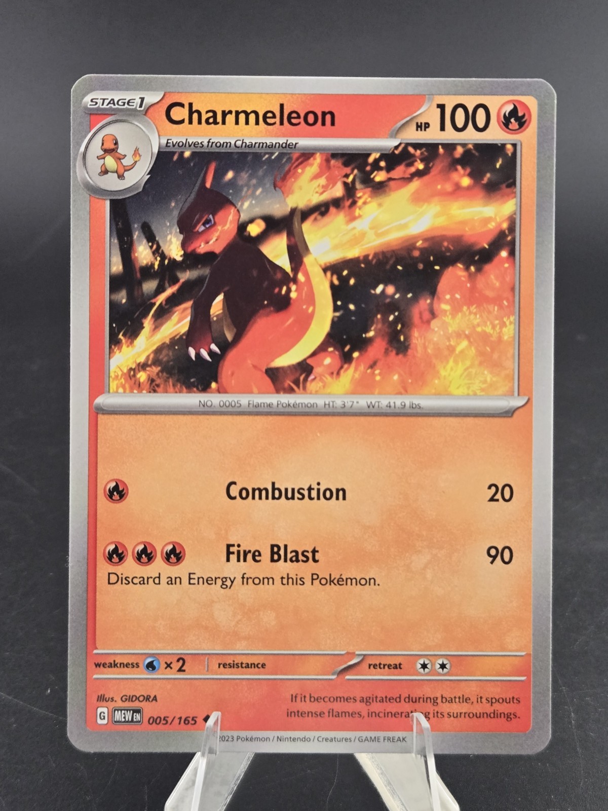 #005/165 Charmeleon Normal Uncommon – Pokémon Scarlet & Violet 151 English NM