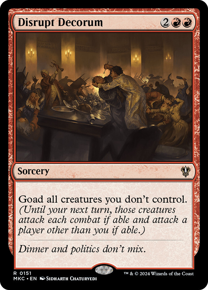 MTG Disrupt Decorum – Murders at Karlov Manor Commander #151