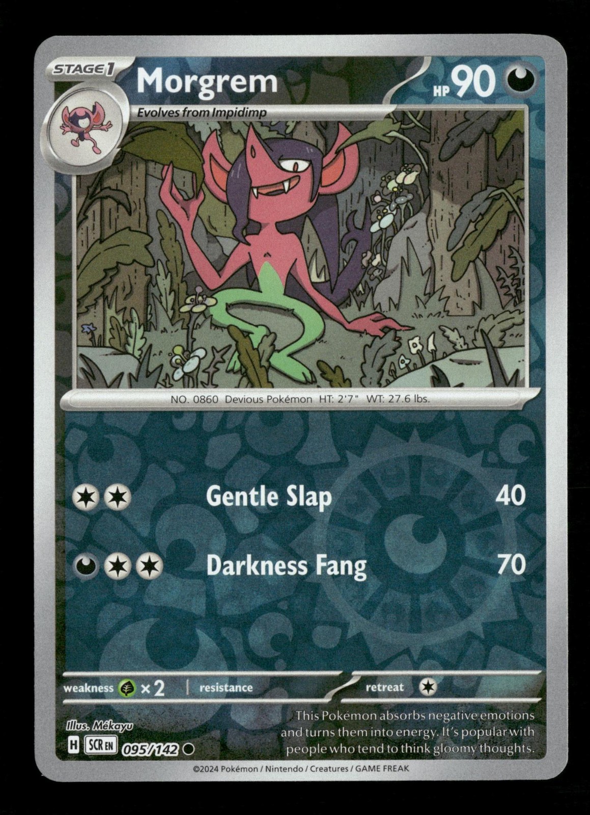 Morgrem Stellar Crown 95/142 Pokemon Reverse Holo Near Mint Mekayu