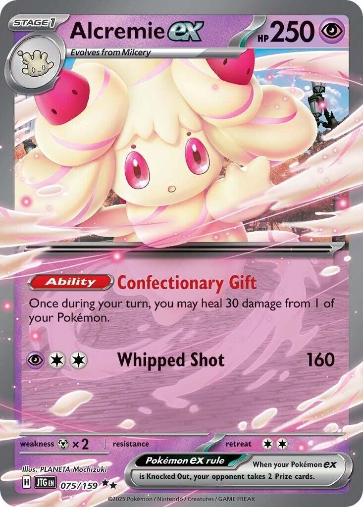 Pokemon Alcremie ex 075/159 Journey Together Double Rare NM EN