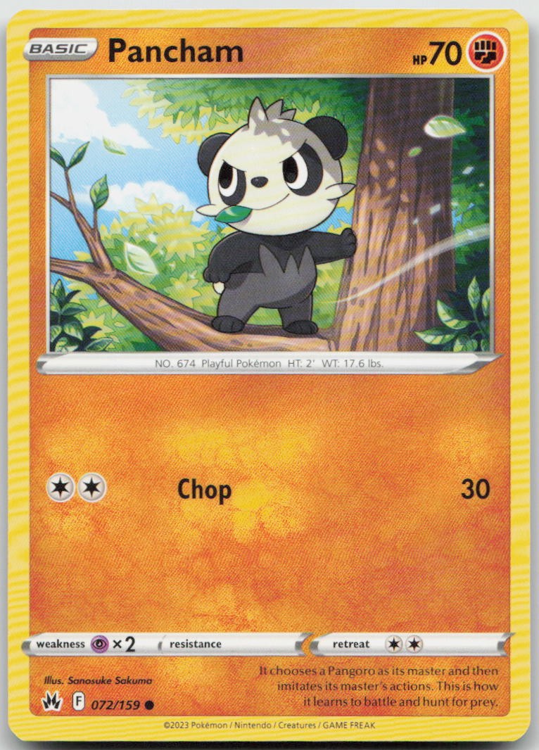 Pancham – [CRZ – 072/159] – Common – Pokemon – EN