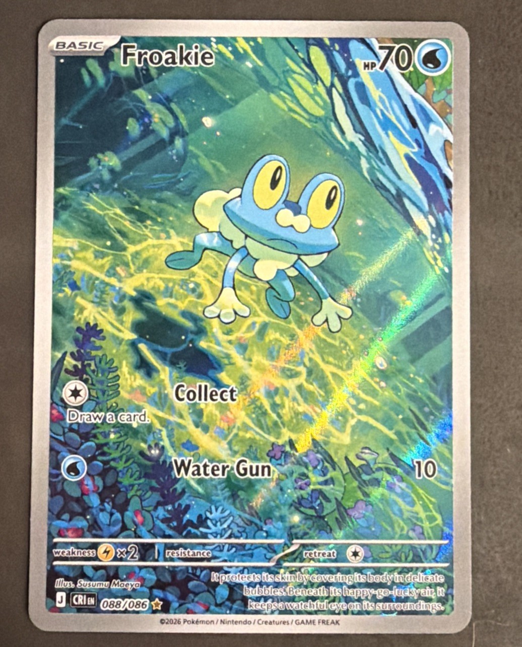 Froakie 088/086 Chaos Rising Illustration Rare NM Condition