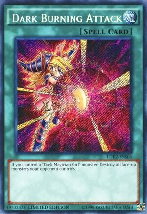 Yugioh Dark Burning Attack Limited Secret Rare LDK2-ENS04 NM