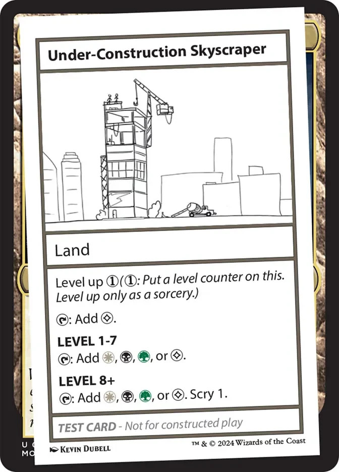 Under-Construction Skyscraper ** Playtest Card ** #620 – Mystery Booster 2 MTG