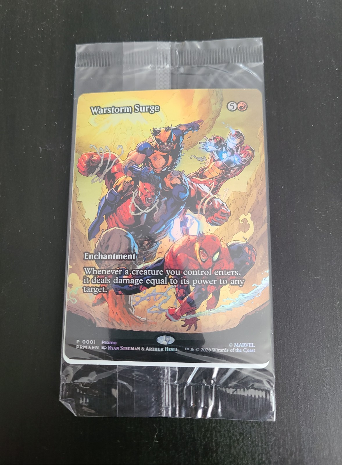 Warstorm Surge Magic The Gathering Exclusive Promo Card Sealed NEW Marvel P0001