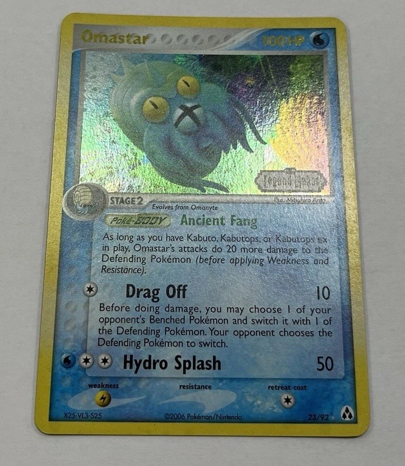 Pokemon TCG Omastar – 23/92 – Legend Maker Stamped Reverse Holo