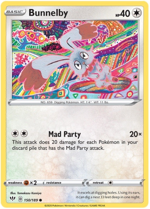 Bunnelby – 150/189 – Common – Near Mint