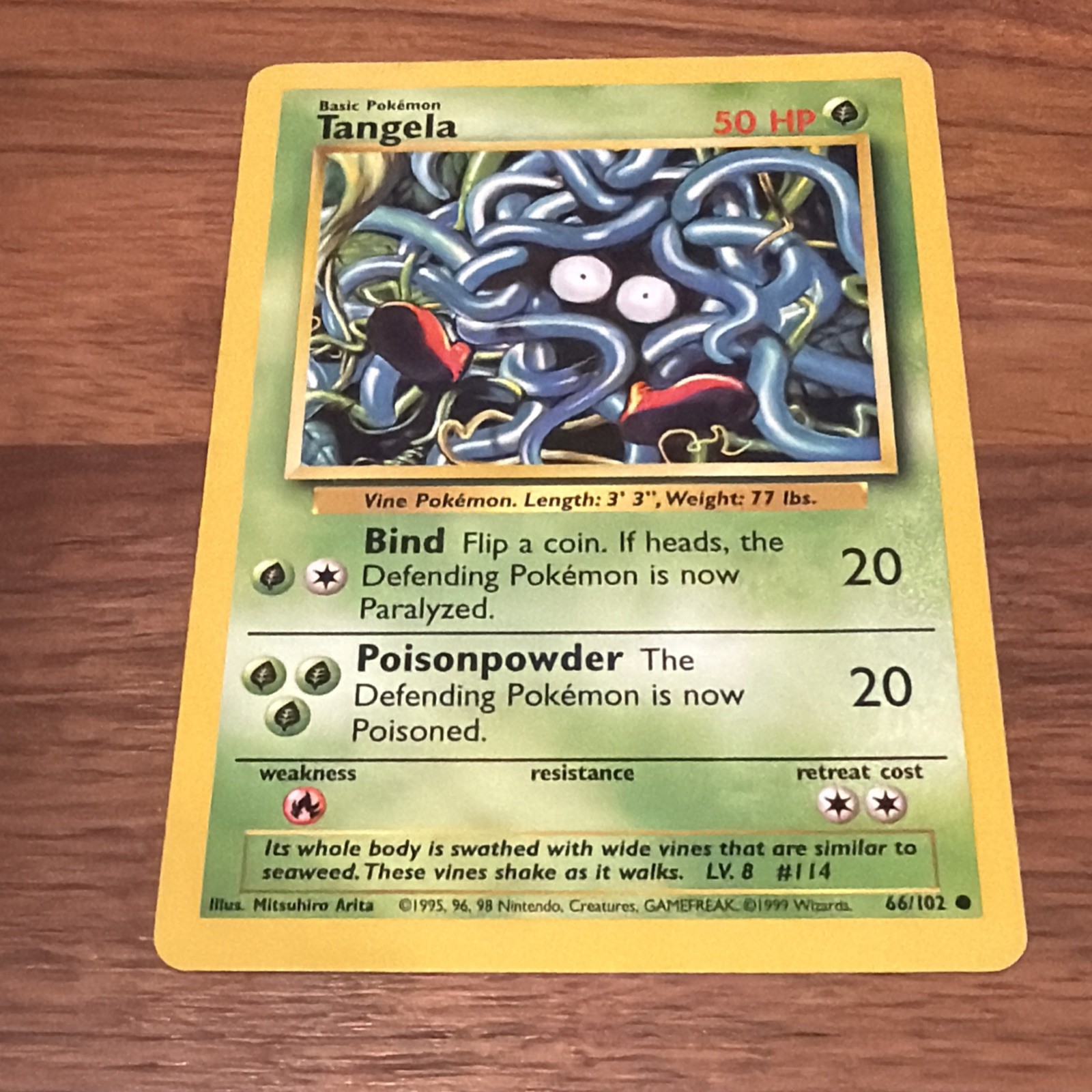 Tangela 066/102 Base Set Unlimited
