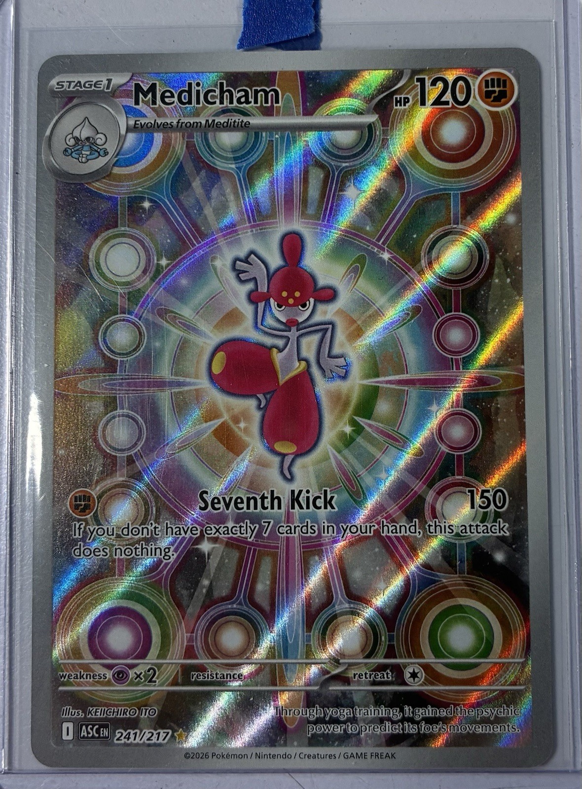 2026 Medicham 241/217 Illustration Rare Ascended Heroes Pokemon